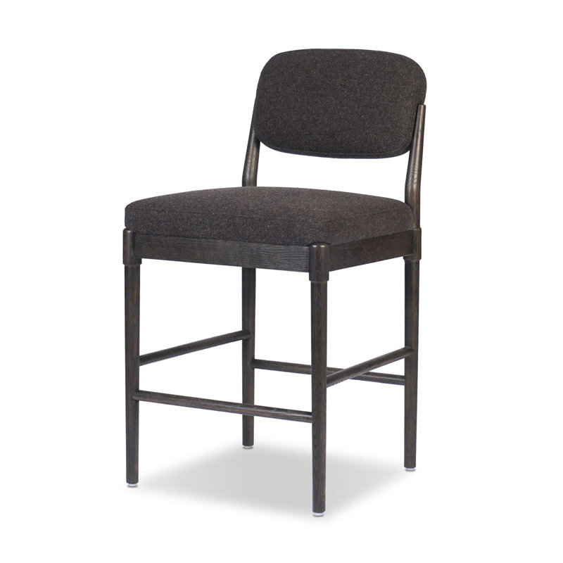 Esther Stool-Lavon Flint, Counter Stool (27.05" Seat Height), Burnt Oak, Antwerp Noir