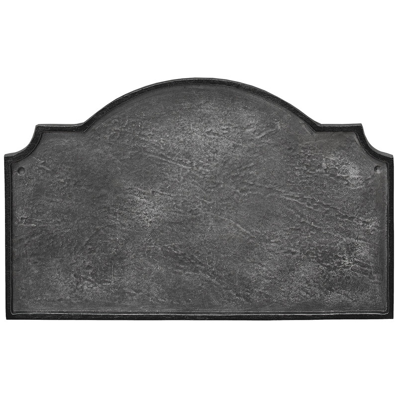 Plaque d’adresse murale sur 1 ligne vanderbilt, Fer suédois / Noir, Oui