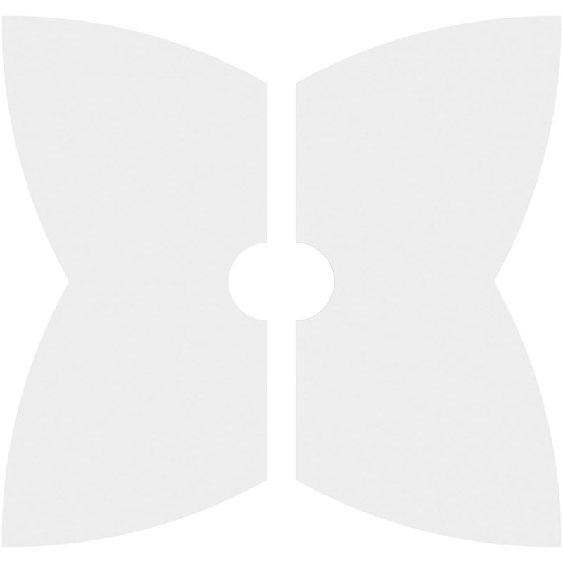Médaillon de plafond contemporain en PVC de qualité architecturale 32 po x P 7 po x P 11 po x P 1 po