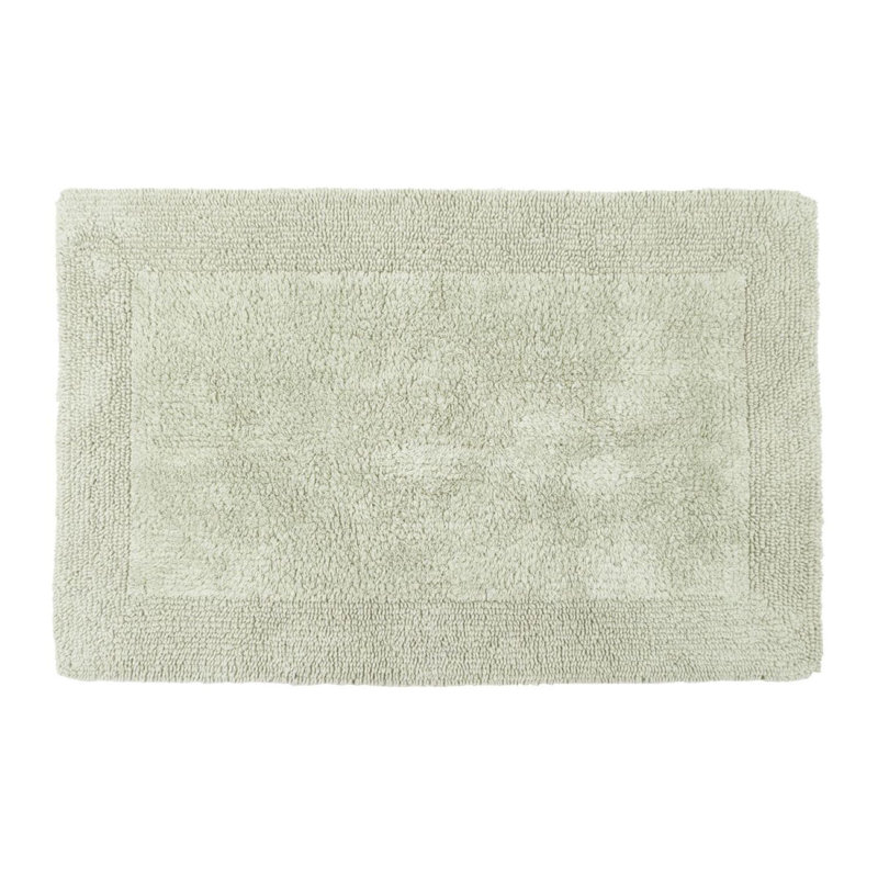 Ruthann Cotton Reversible Bath Mat, Sage Green