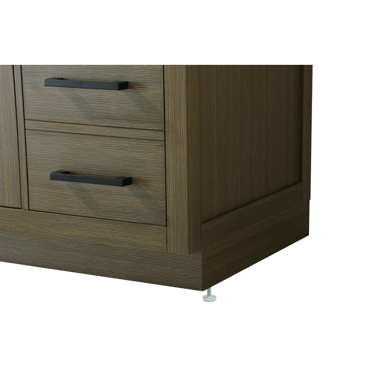 Meuble-lavabo simple 32 po Ahner, Châtaignier brun