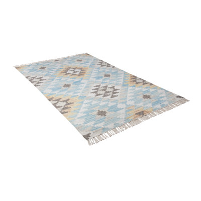 Vintage Rectangle Wool Hand Woven Area Rug