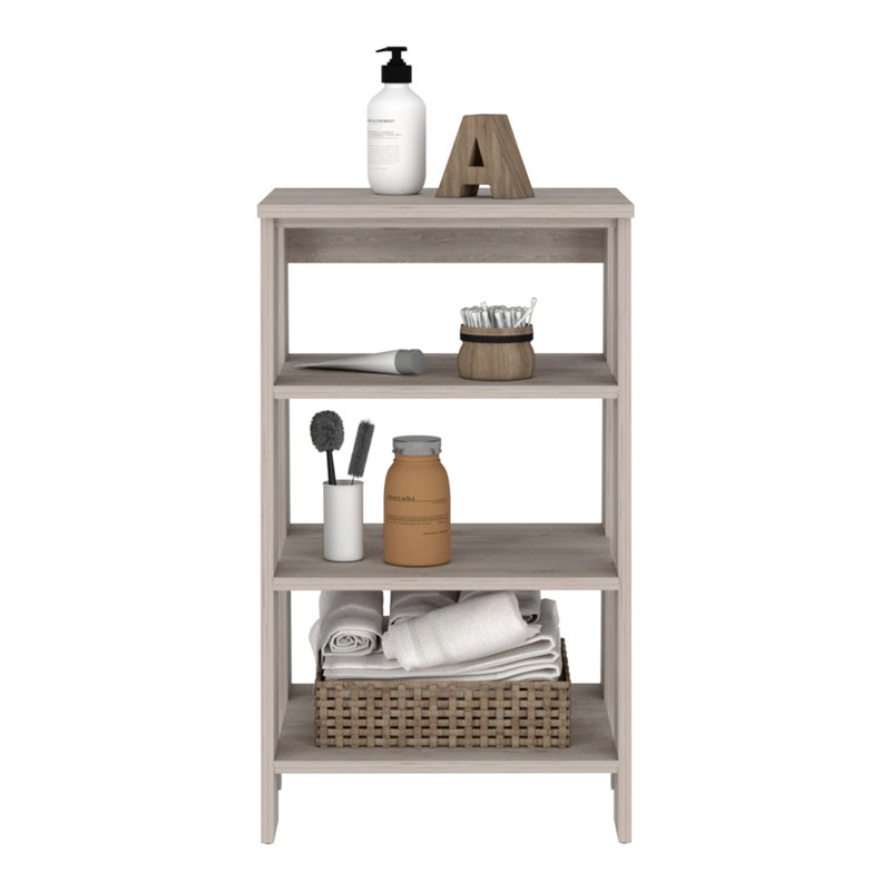 Cabinet H 30 ", quatre tablettes, vertical, Gris