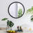 Circle Mirror with Metal Beaded Frame