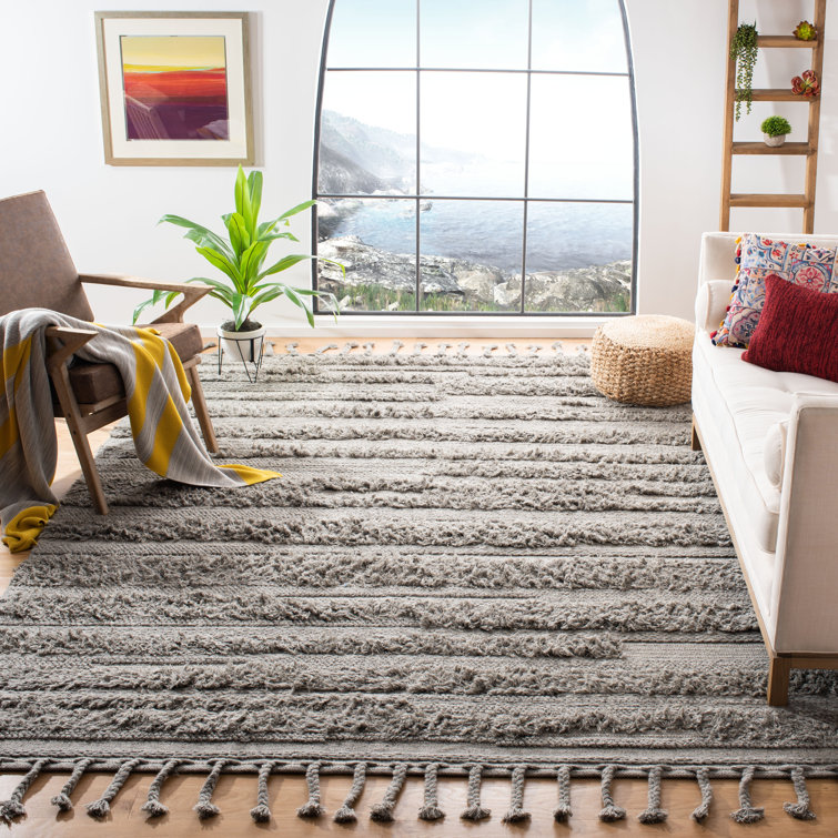 Janis Hand Woven Wool Solid Color Rug