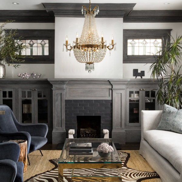 House of Hampton® Jerrett Classic Elegance 12-Light Antique Bronze ...