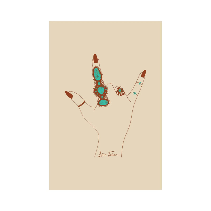 Love Love par - Toile tendue, H 12 po x l 8 po x P 0,75 po