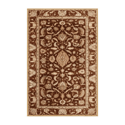 Tapis brun lavable à la machine