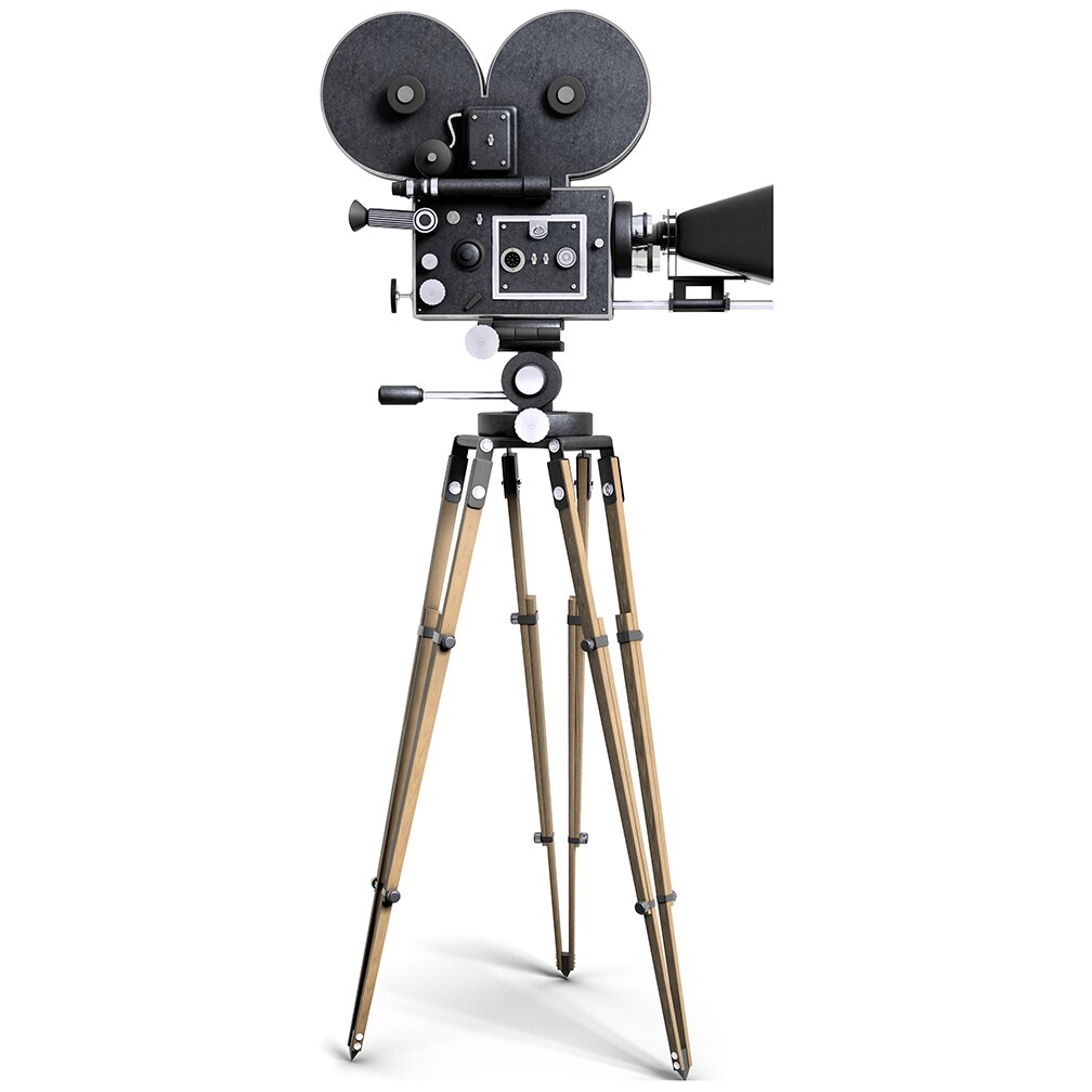 Sp12147 Old Fashioned Movie Camera Movie Set Prop