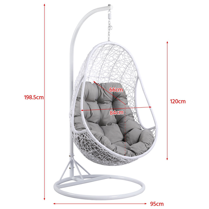 Rattan Garden Swing Chair with Stand