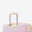 Valise à roulettes Hardshell avec sacs Valise à roulettes double avec verrou TSA, bagage rétro simple 24 po, rose clair