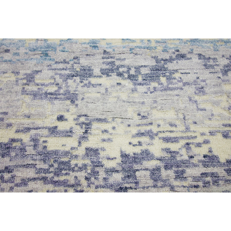 Area Rug in Aqua/Beige/Ivory, Rectangle 12' x 15'
