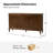 Kayte Transitional 58"W 4 Door Sideboard with Adjustable Shelves and Cable Management-2003930956
