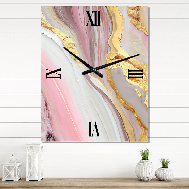 Inoke - Horloge murale moderne, H 28 po x l 12 po x P 1 po