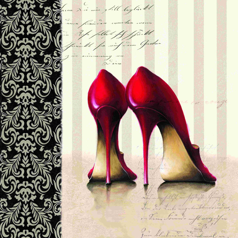 " Red Heels ", 36" H x 36" W