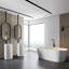 Lavabo sur pied uni à surface solide-73484507