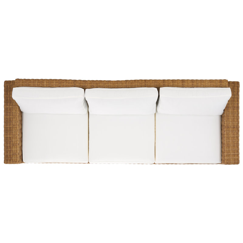 Margarita Wicker Patio Sofa, Natural