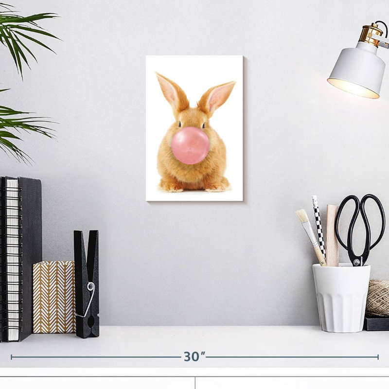Rabbit Bubble Gum, 12" H x 8" W