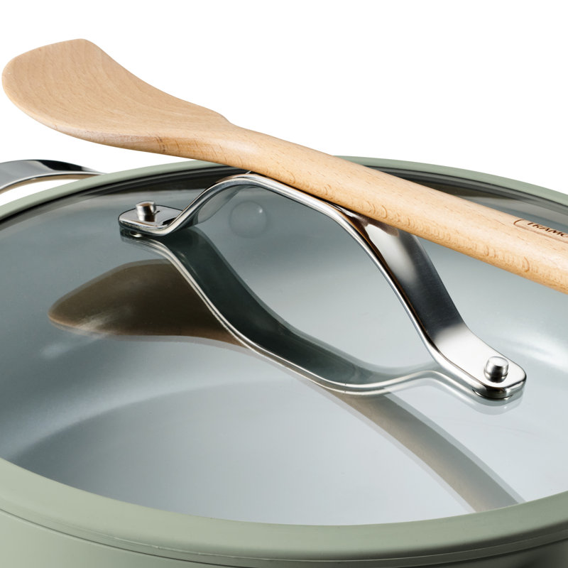 Ensemble casserole en céramique antiadhésive 7 pièces Vue All-in-One Plus, Vert