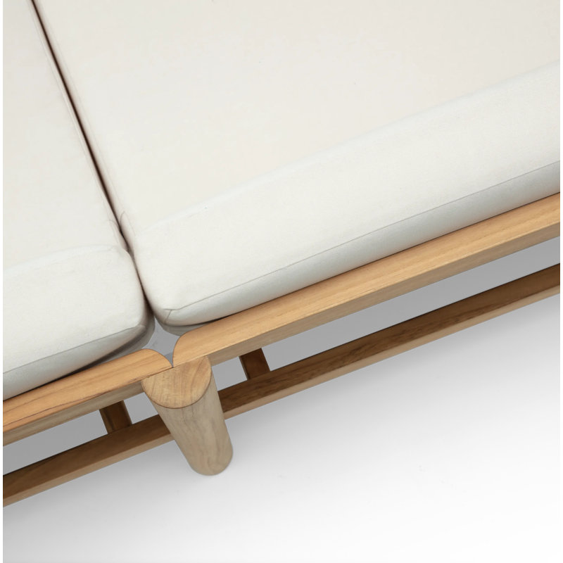 Haven 62.5'' Wide Teak with Sunbrella® Cushions, Sunbrella Canvas