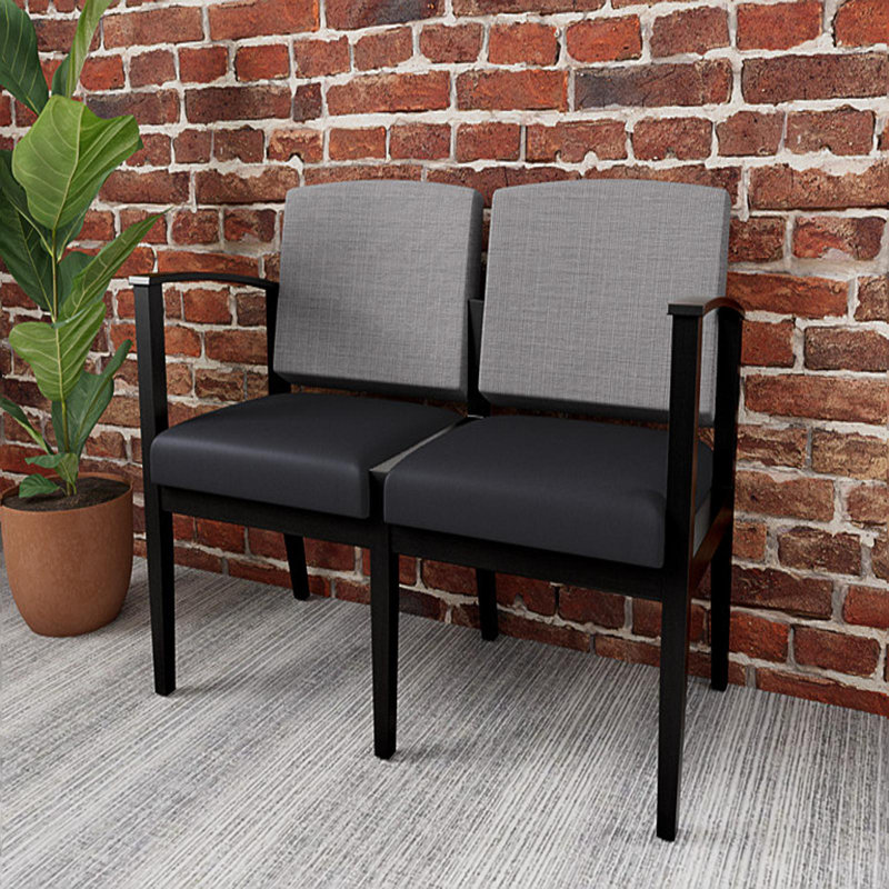 Siège tandem 2 places Amherst, Noir, Gris Chambray / noir Patriot Plus