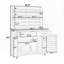 65''H Large Garden Potting Bench with Lockable Wheels and Storage Cabinet-213571824