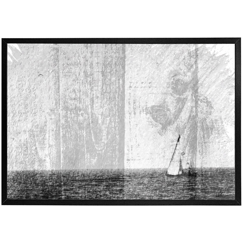Single Picture Frame Print, Black, 51cm H x 76cm W x 4cm D