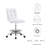 Modway Prim Armless Vegan Leather Drafting Chair-1228256651-1228256653