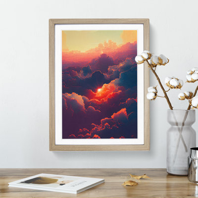 Cloudy Sunset No.2 - Framed Print