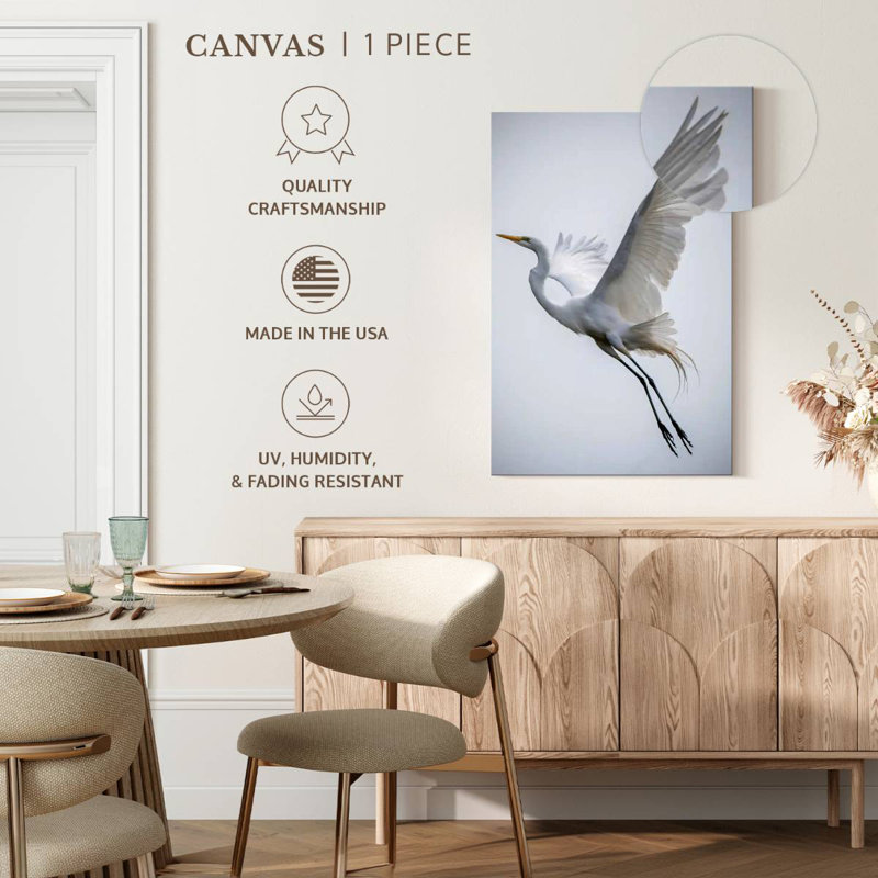 Brampt Angelic Great Egret, 30" H x 20" W