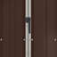 vidaXL Garden Shed Brown 45.7"x17.7"x68.9" Galvanized Steel-110584084