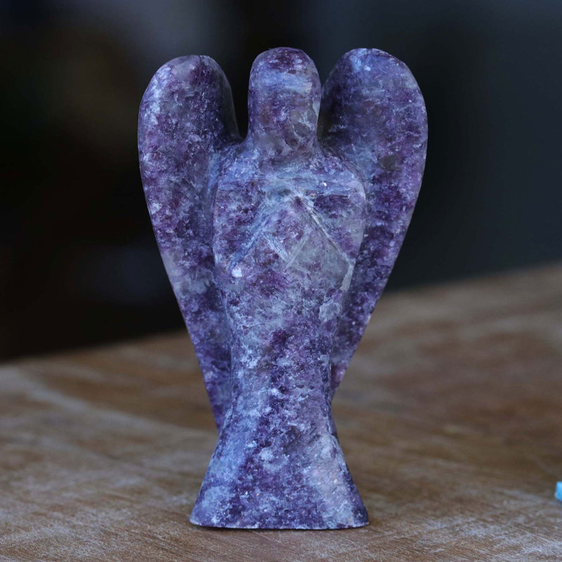 Statue ange de beauté Sagadahoc Lépidolite