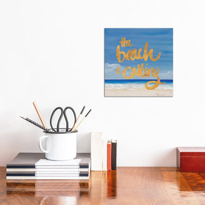 The Beach Is Calling by Tiffany Hakimipour - Wrapped Canvas Gallery-Wrapped Canvas Giclée