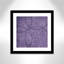 Eada «Vibrant Purple Square I», reproduction encadrée