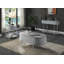 Table basse grise et brillante grise