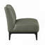 Fauteuil d'appoint en cuir et bois massif