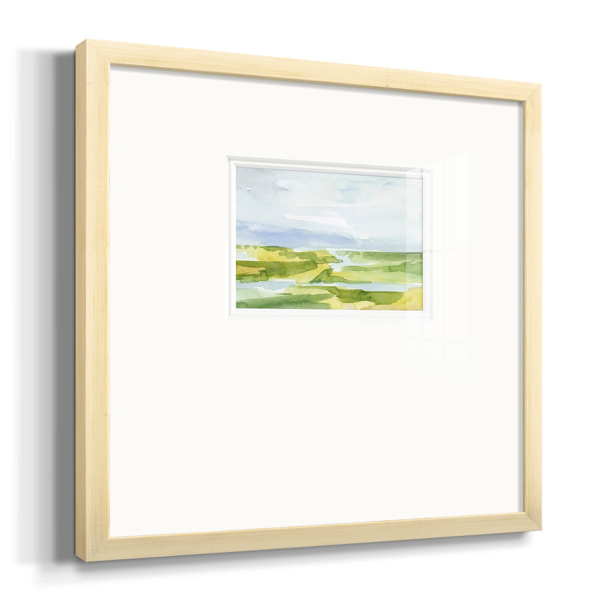 Watery Lowlands III, 17" H x 17" W x 1.25" D