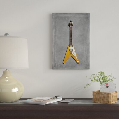 Gibson Flying V 58' Graphic Art on Wrapped Canvas -  East Urban Home, 56E94F203F5D405F8210E882A7ABBD88
