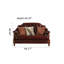Causeuse en cuir véritable American-100558620