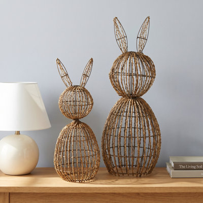 Hudson 2-Piece Rabbit Sculpture