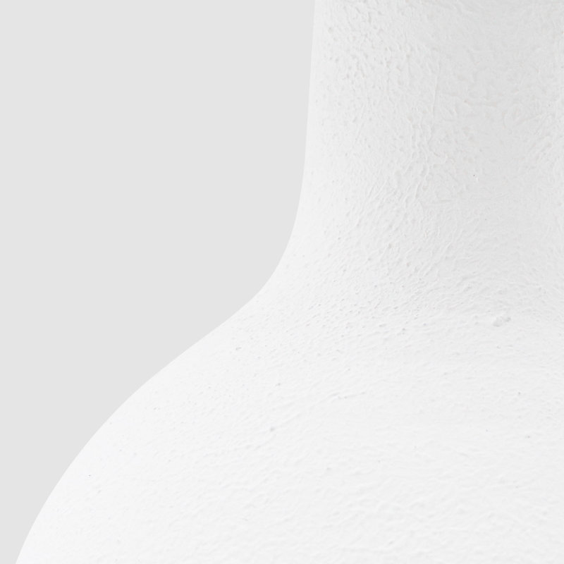 Srivatsa 16‘’ White Ceramic Kids Table Lamp with Wavy Shade