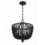 Lustre empire unique à 4 lumières avec accents perlés Conway-611310967