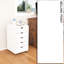 Armoire de rangement à 5 tiroirs à roulettes - Classeur multifonctionnel de bureau et de rangement-402758711