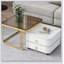 Table basse carrée avec plateau en bois manufacturé-71993287