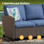 Chaise de patio pivotante avec coussins-1107897660