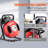 Drain Cleaner Machine 50FT x 1/2Inch Manual Feed Snake Auger with 4 Cutter