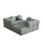 Canapé modulaire modulaire en chenille moderne, gris L 103 po, 3 coussins-268250200-268250202