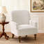 Upholstered Armchair with Footstool-885049401