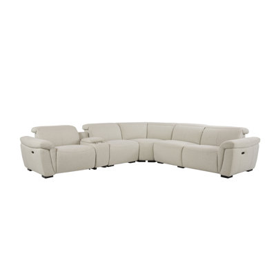 Canapé modulaire inclinable électrique avec console Chad