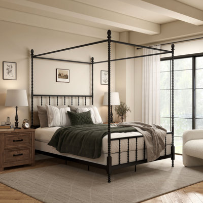 Magdaleno Metal Canopy Bed